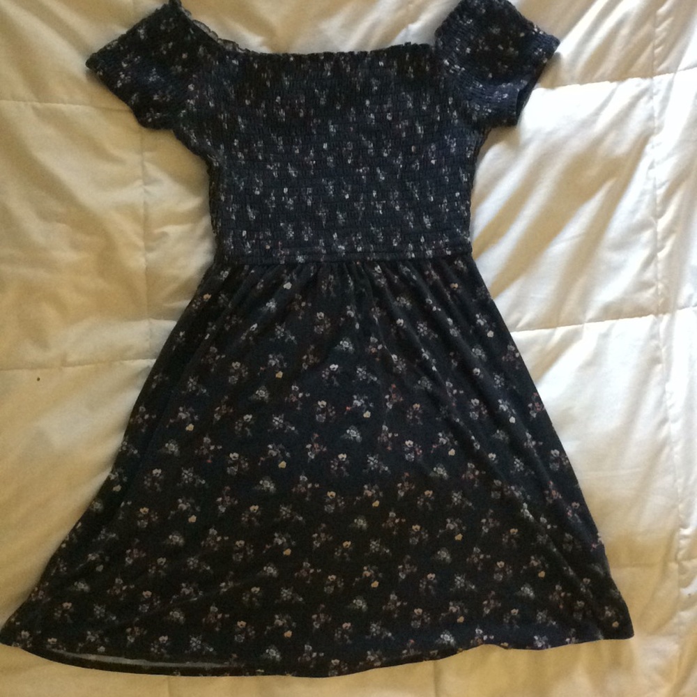 Flowery Off the Shoulder Dress